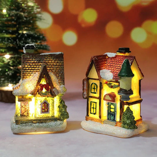 Winter Dreams LED Christmas House Figurines