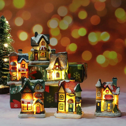 Winter Dreams LED Christmas House Figurines