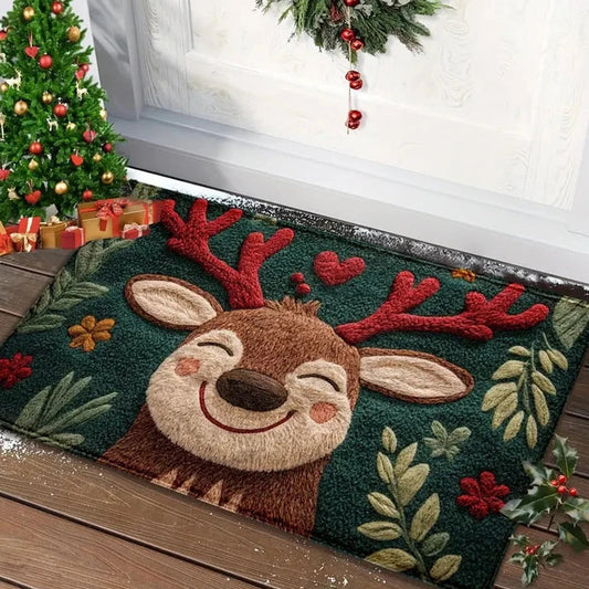 Jolly Holly Welcome Outdoor Christmas Doormat