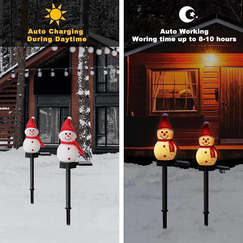 Christmas Decorations Light Solar Light Snowman
