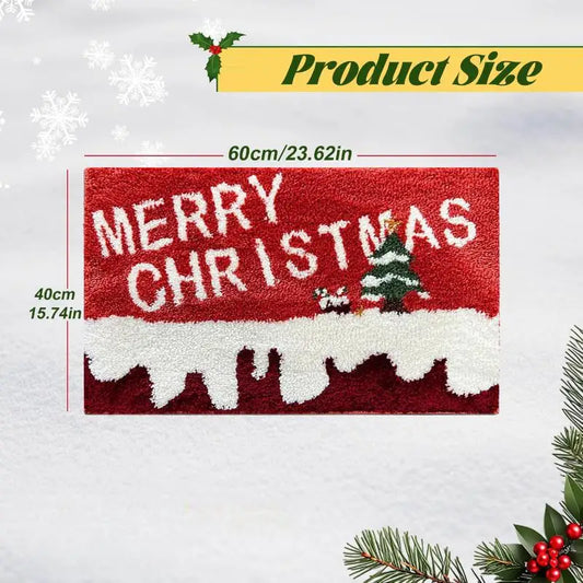 Jolly Holly Welcome Outdoor Christmas Doormat