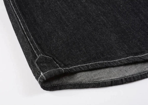 Mens Long Sleeve Single Pocket Denim Shirt - ACScoolcart 