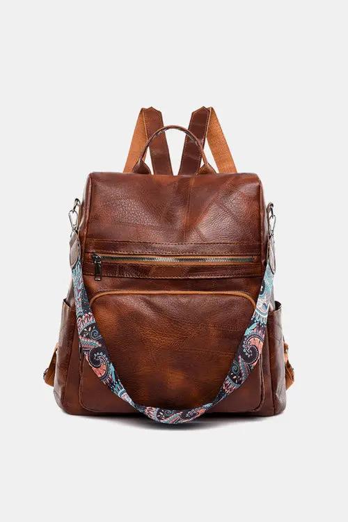 PU Leather Backpack - ACScoolcart 